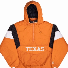 Spectacles VINTAGE NCAA TEXAS LONGHORNS 1990S STARTER HEAVY PULLOVER JACKET XL