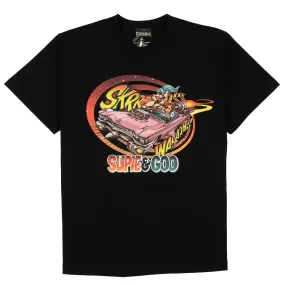 Reinforced Shoulder Midweight Knit Get Away T-shirt - Black