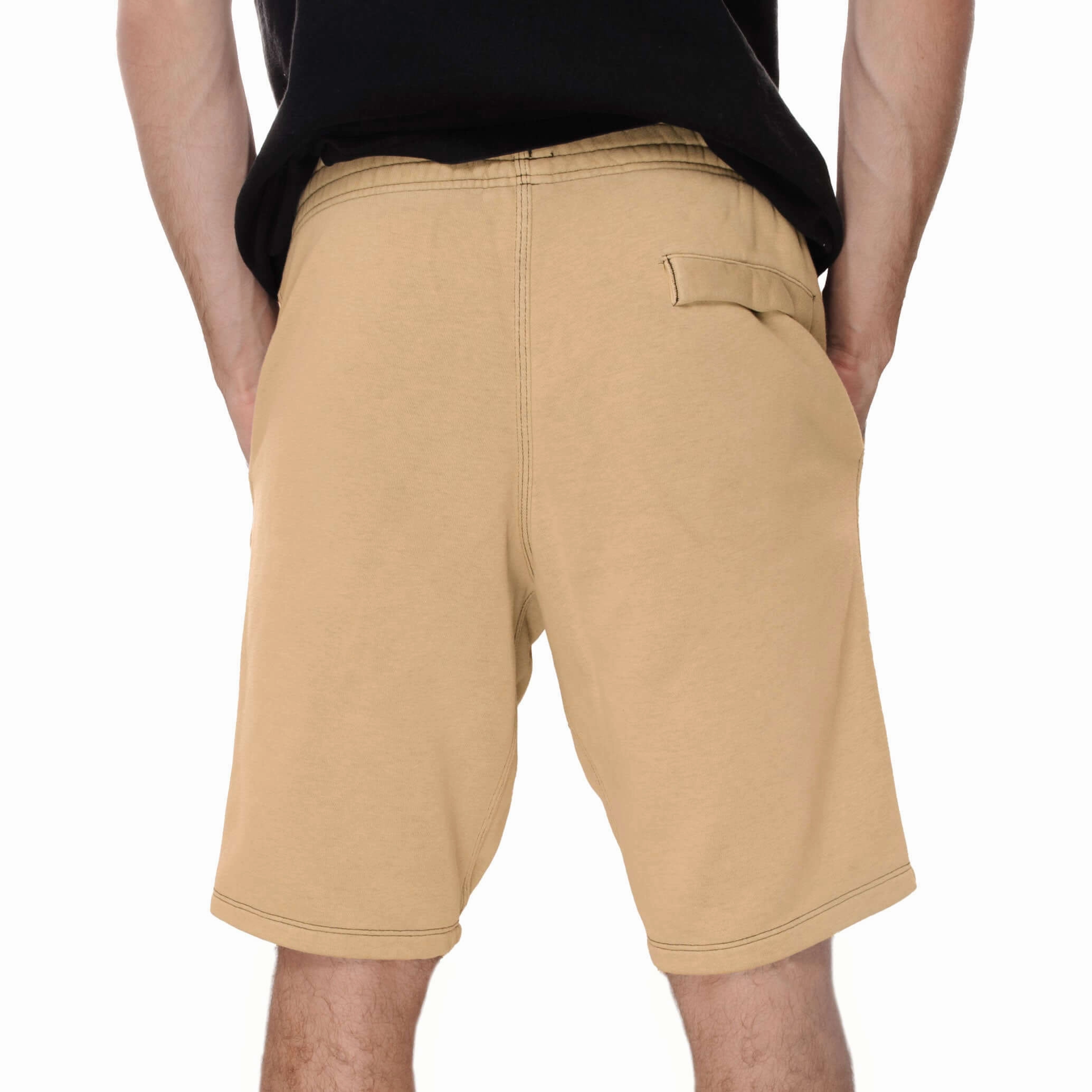 VINTAGE NIKE CLASSIC SWOOSH CUSTOM MADE SANDSTONE SHORTS formal shorts