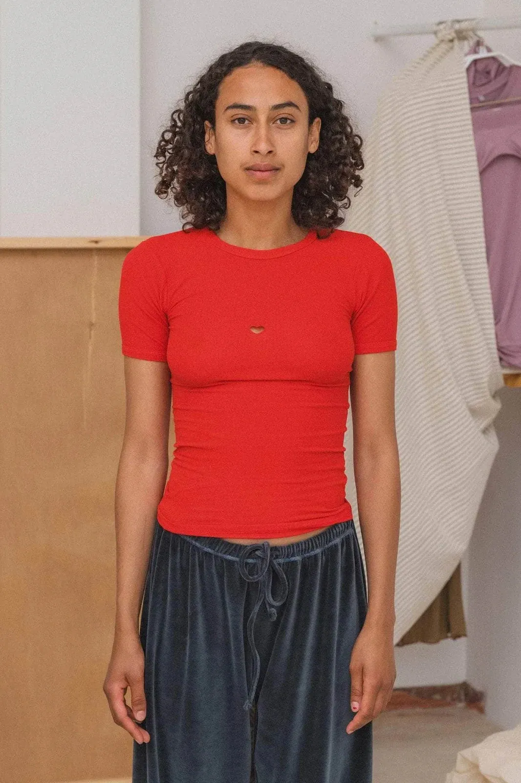 Heart tee shirt Breathable Flex Fit