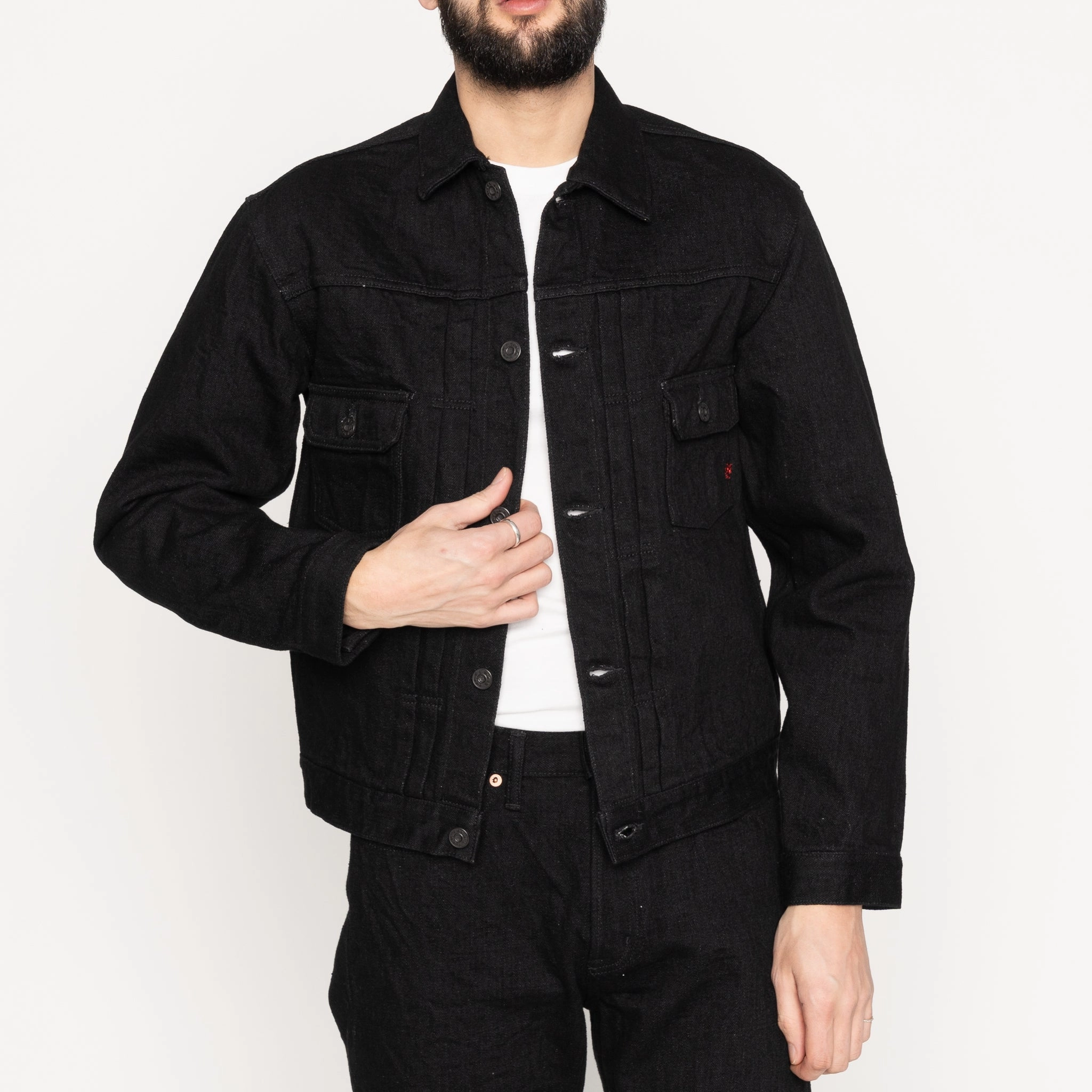suitable for night wear Heritage Denim Jacket - MIJ13 - Okayama Spirit Kuro