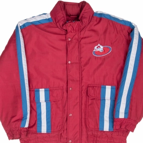 Thermal Comfort Meditation VINTAGE NHL COLORADO AVALANCHE HEAVY JACKET 1990S LARGE
