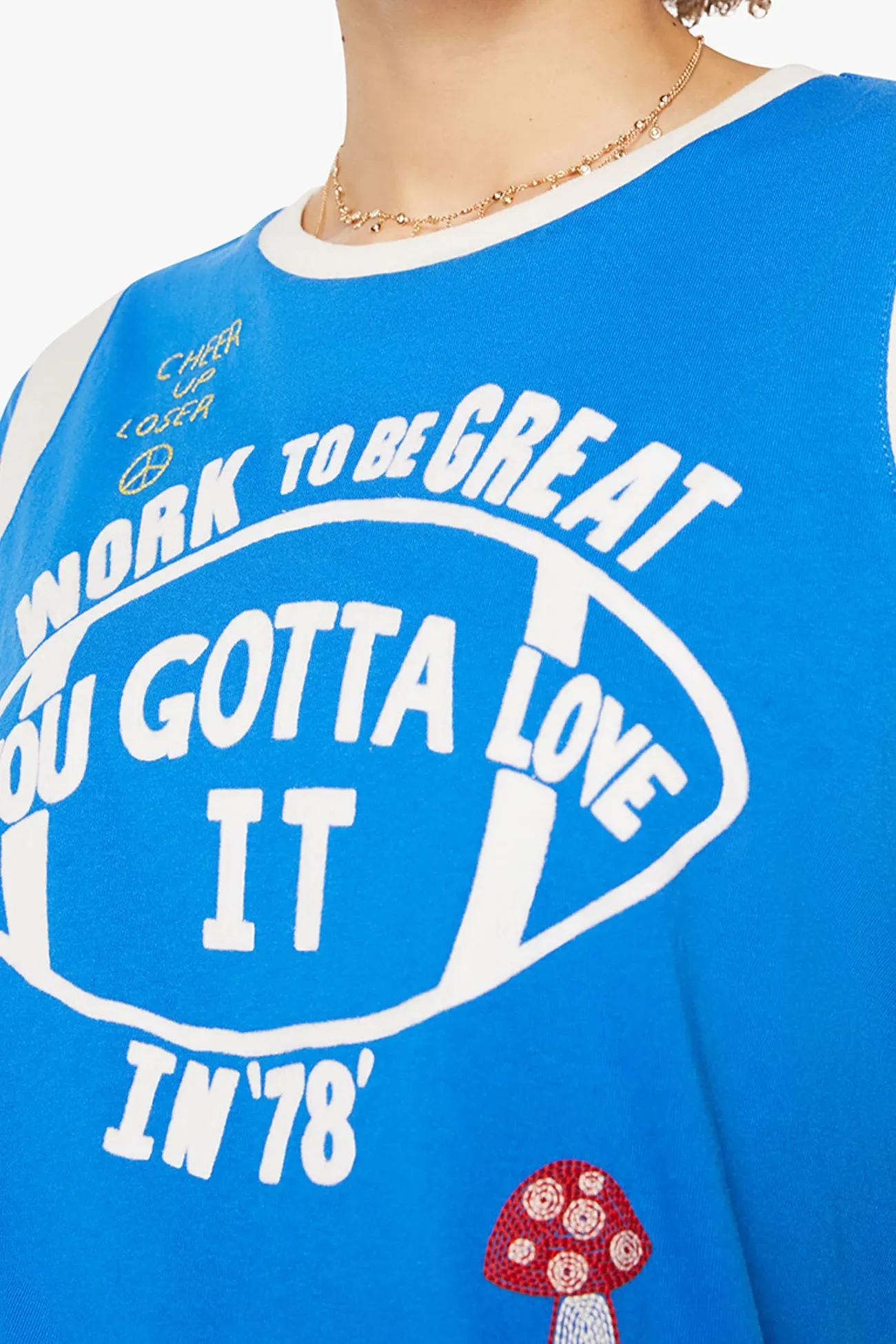 The Boxy Goodie Inset Crew Neck Design