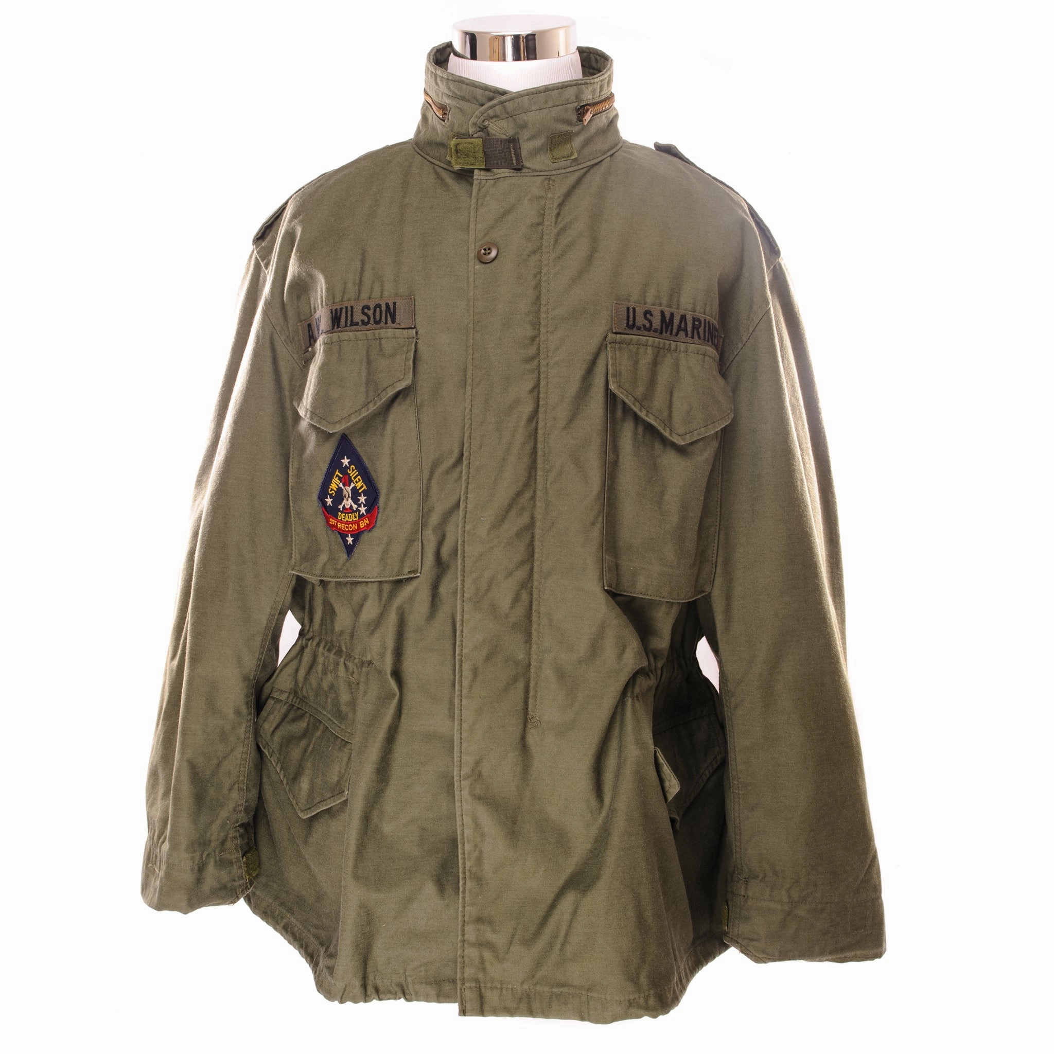 Performance Gear High Density Weave VINTAGE US MARINES FIELD JACKET M-1965 M65 SIZE 2XL REGULAR PATCH RECON