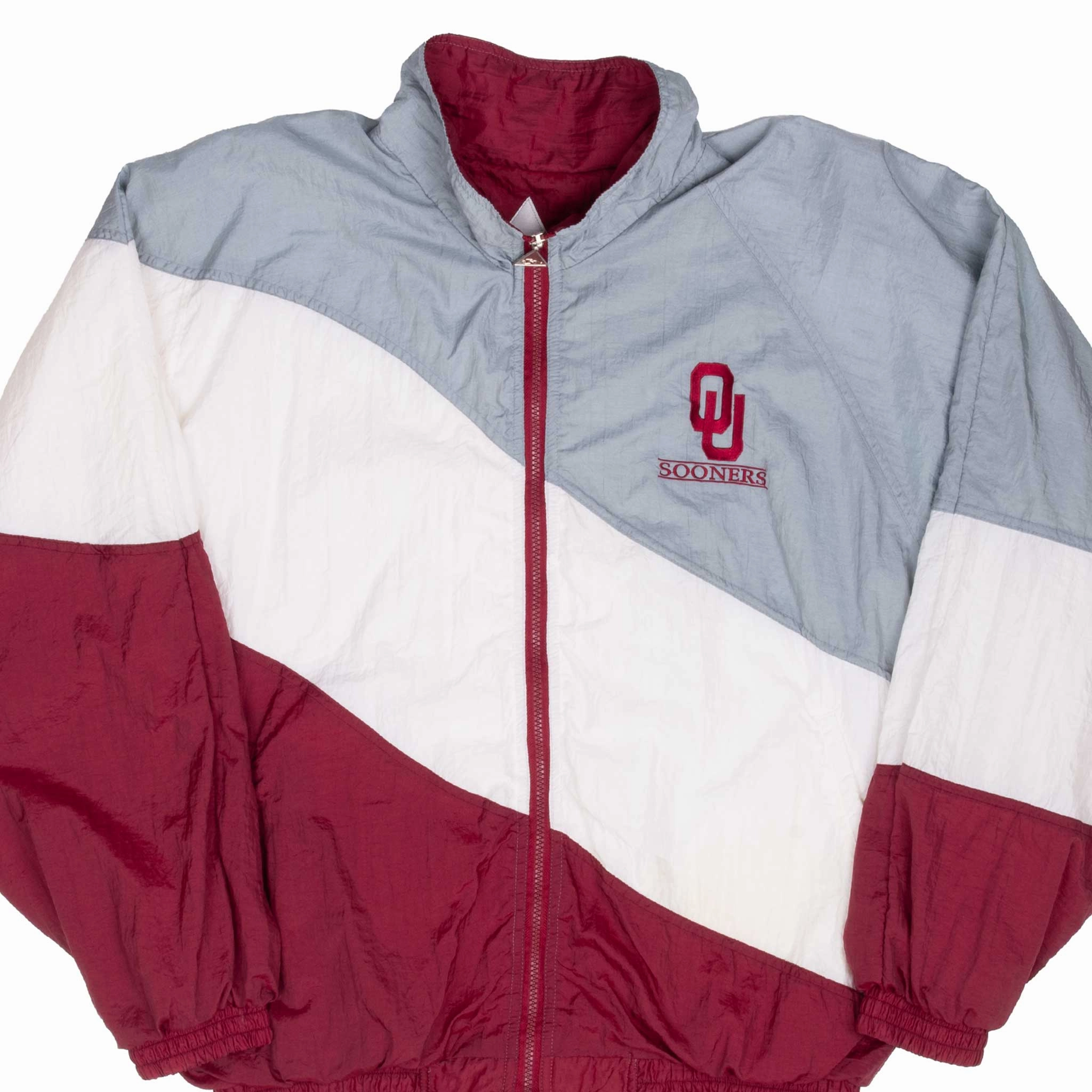Urban Performance VINTAGE NCAA OKLAHOMA SOONERS WINDBREAKER JACKET 1990S LARGE