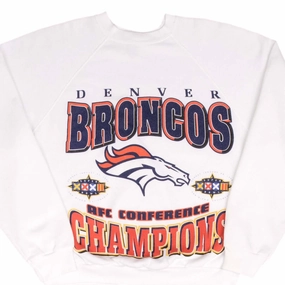 active top VINTAGE NFL DENVER BRONCOS AFC CHAMPIONS 1997 SWEATSHIRT SIZE LARGE