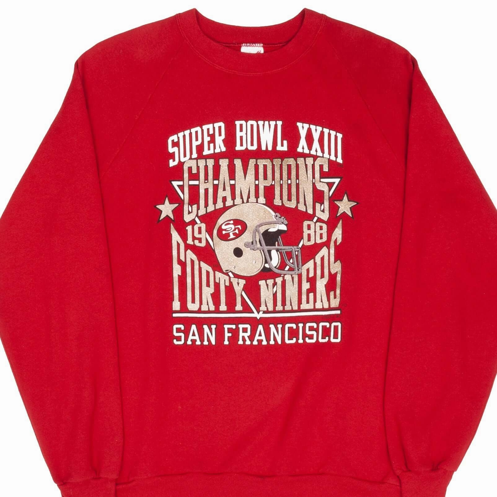 Casual apparel Smart Wear VINTAGE NFL SAN FRANCISCO 49ERS SUPER BOWL CHAMPS 1988 SWEATSHIRT XL MADE IN USA