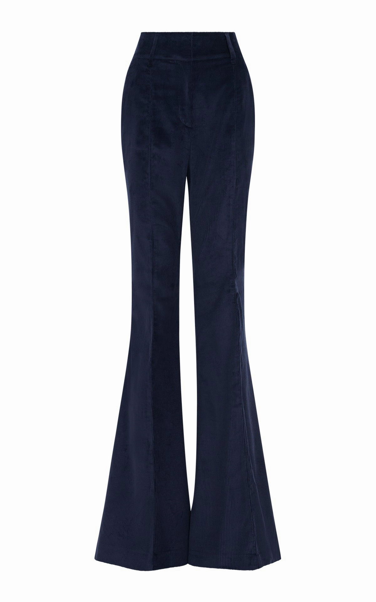 Ianthe Flare Pant in Dark Navy Sea Island Cotton Corduroy clean look PermeableCloth