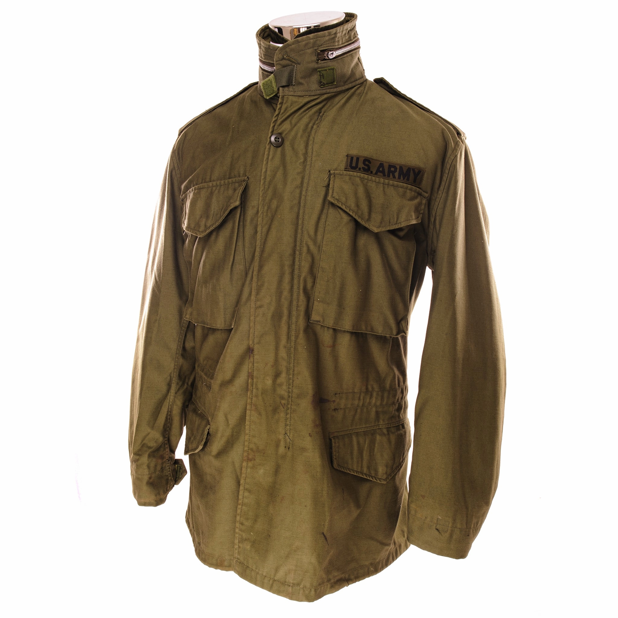 Abrasion Resistant Finish Sporty VINTAGE US ARMY M-1965 M65 FIELD JACKET 1971 VIETNAM WAR SIZE SMALL REGULAR