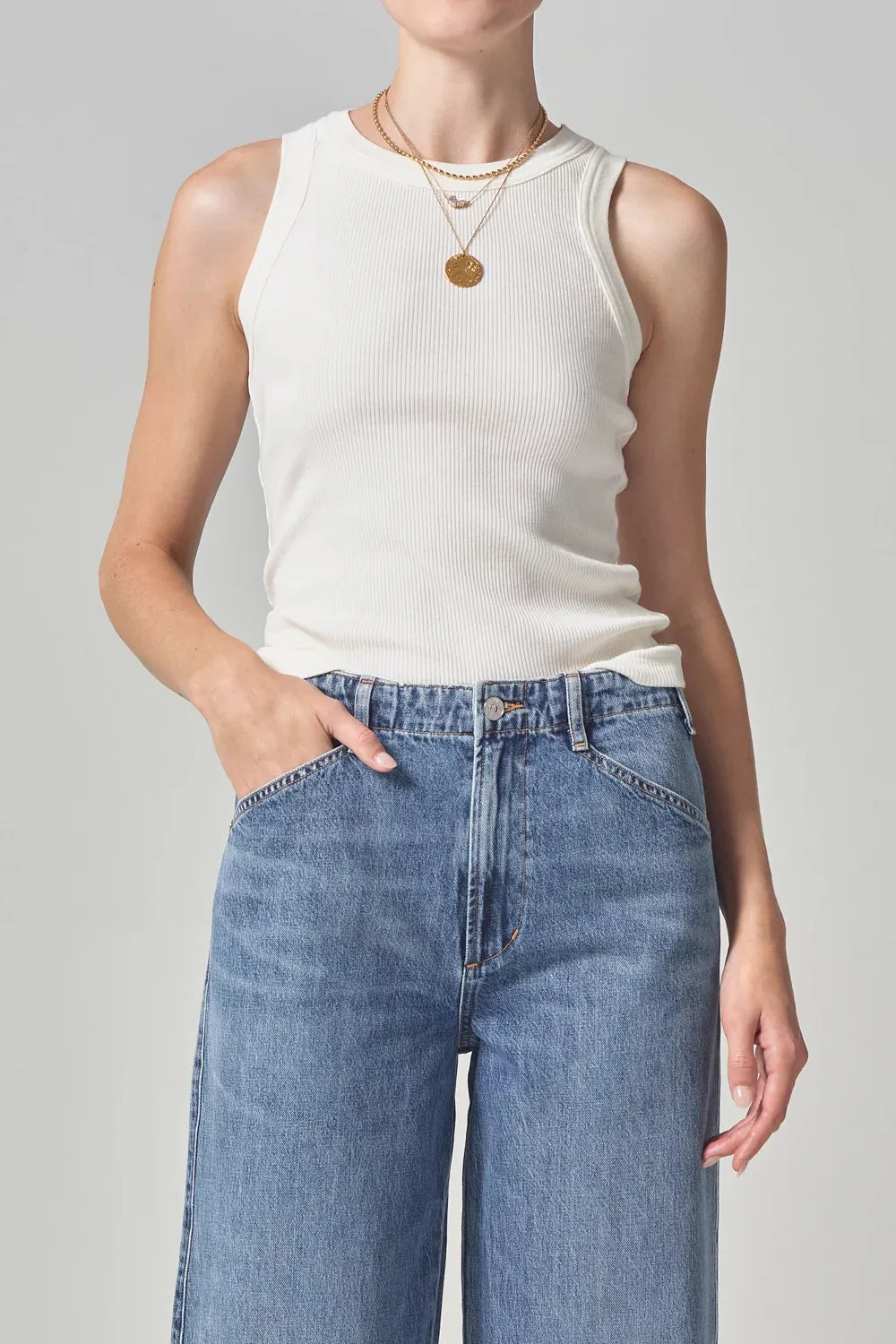 Smooth Finish Classic Color Isabel Rib Tank