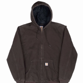 teens' sunny VINTAGE CARHARTT DARK BROWN WJ130DKB ACTIVE JACKET WOMAN MEDIUM