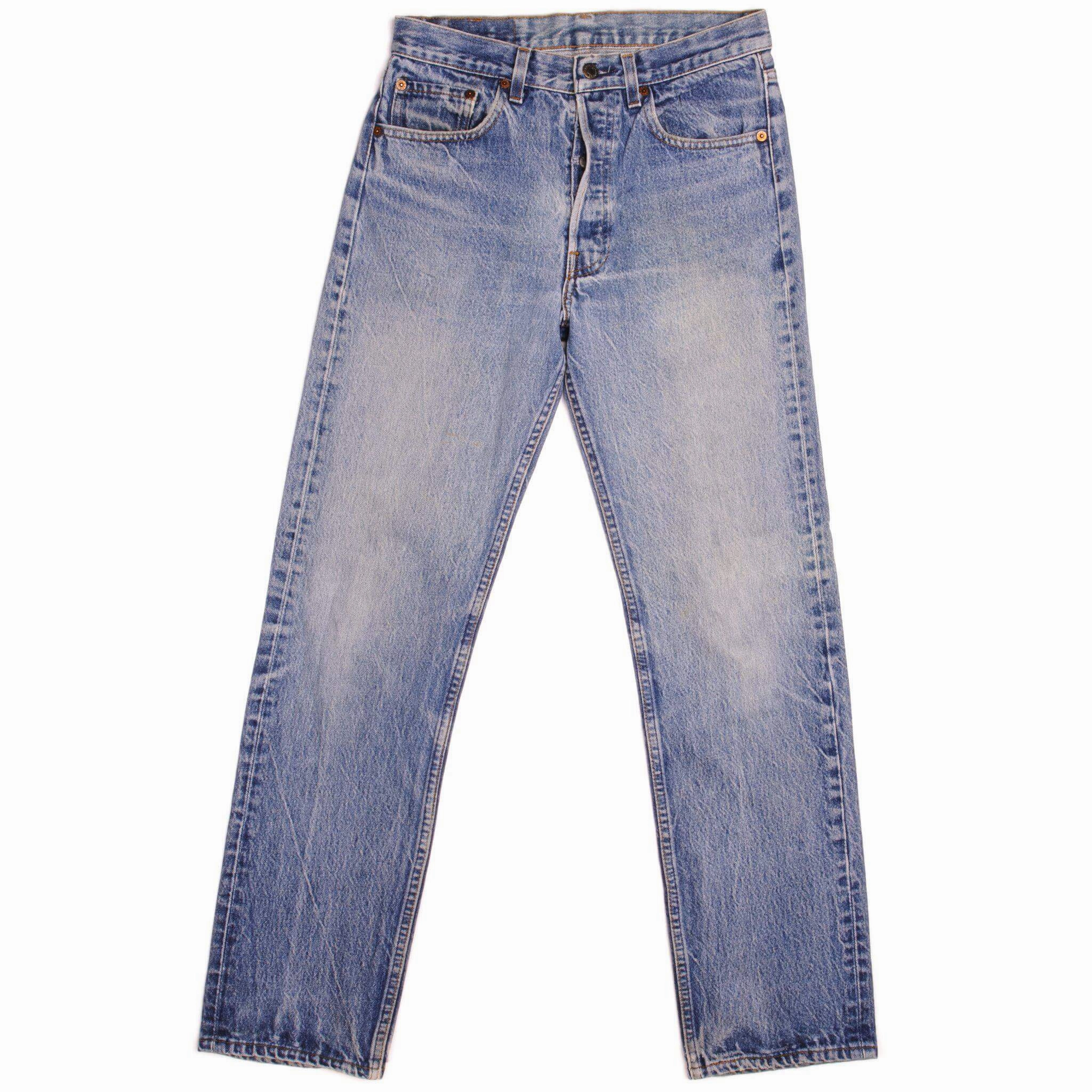 Sleek Fit VINTAGE LEVIS 501 JEANS INDIGO 1980s SIZE W30 L30 MADE IN USA