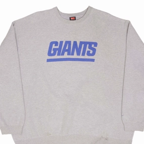 product pastel softness VINTAGE NIKE NFL NEW YORK GIANTS HEAVYWEIGHT GRAY SWEATSHIRT 1990S SIZE 4XL