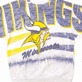 Fashion Top Basic Wear VINTAGE NFL MINNESOTA VIKINGS SWEATSHIRT 1994 SIZE XL MADE IN USA
