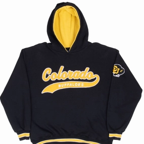 VINTAGE NCAA COLORADO GOLDEN BUFFALOES HOODIE SWEATSHIRT 1990S MEDIUM Yoga Friendly Easy Look