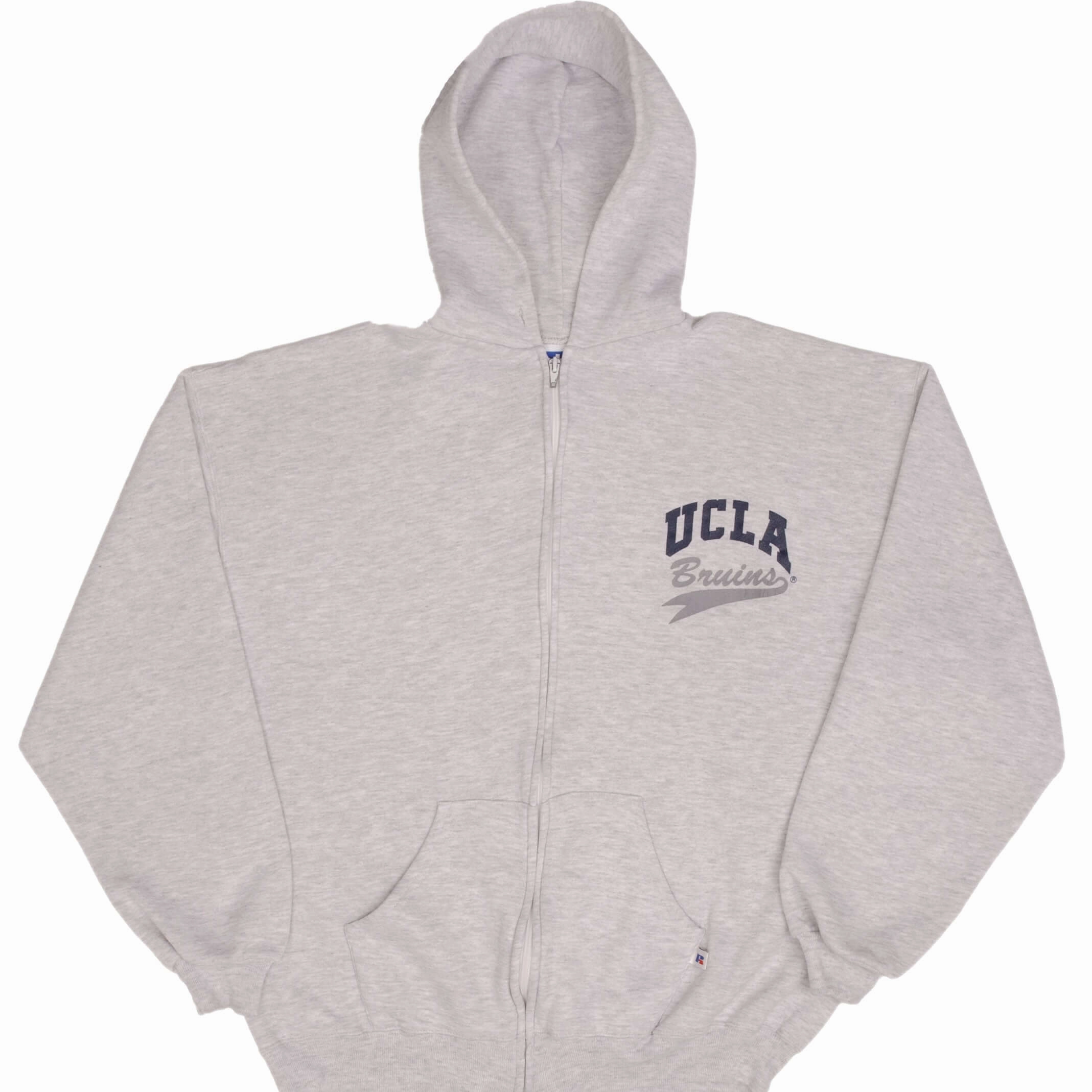 VINTAGE UCLA BRUINS FULL ZIP RUSSELL HOODIE SWEATSHIRT 1990S SIZE XL MADE IN USA Stylish Hoodie