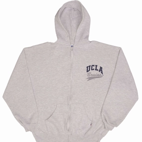 VINTAGE UCLA BRUINS FULL ZIP RUSSELL HOODIE SWEATSHIRT 1990S SIZE XL MADE IN USA Stylish Hoodie