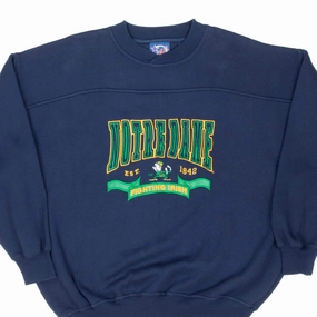old people Cozy Essentials VINTAGE NCAA NOTRE DAME FIGHTING IRISH SWEATSHIRT 1990S SIZE XL