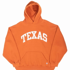 VINTAGE NCAA TEXAS LONGHORNES RUSSELL HOODIE SWEATSHIRT 2000S LARGE Casual Comfort product brooch style