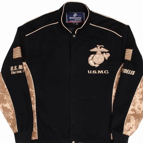 Performance Gear VINTAGE USMC US MARINE CORPS SOUVENIR NASCAR STYLE JACKET SIZE XL