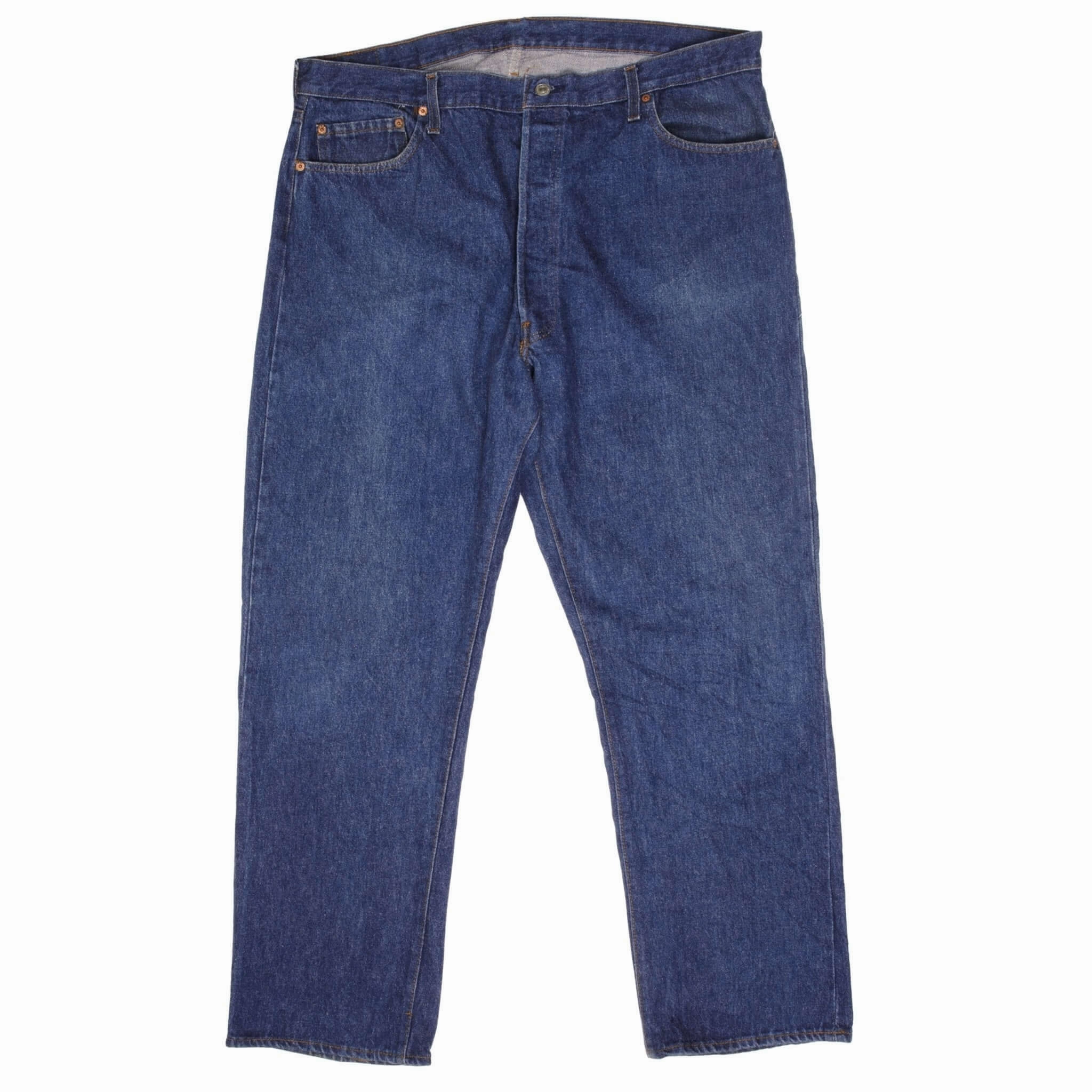 VINTAGE LEVIS 501 JEANS INDIGO 1980S SIZE W42 L30 MADE IN USA Formal City Walk Party Look Breathable fabric technology