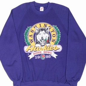 product retro nostalgia Minimalist Style VINTAGE NCAA WASHINGTON HUSKIES ROSE BOWL SWEATSHIRT 1993 2XL MADE IN USA