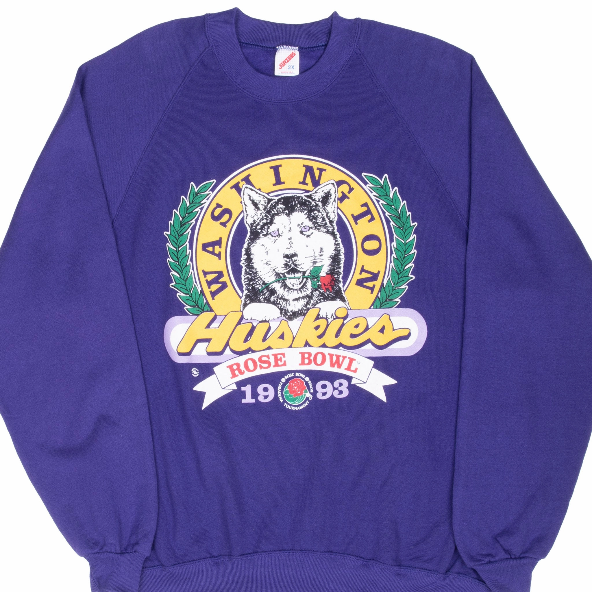 product retro nostalgia Minimalist Style VINTAGE NCAA WASHINGTON HUSKIES ROSE BOWL SWEATSHIRT 1993 2XL MADE IN USA