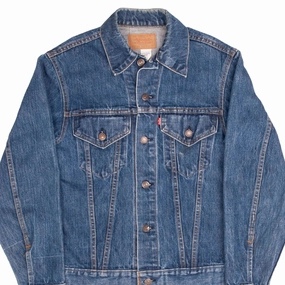 Mesh Backed Hood Quilted Lining VINTAGE LEVIS TYPE 3 70505 JACKET SINGLE STITCH SIZE 36 1970S MADE IN USA