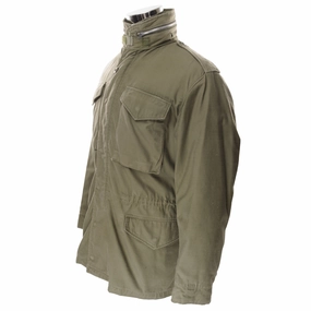 VINTAGE US ARMY M-1965 M65 1968 VIETNAM WAR FIELD JACKET SIZE SMALL LONG neutral - colored Potential