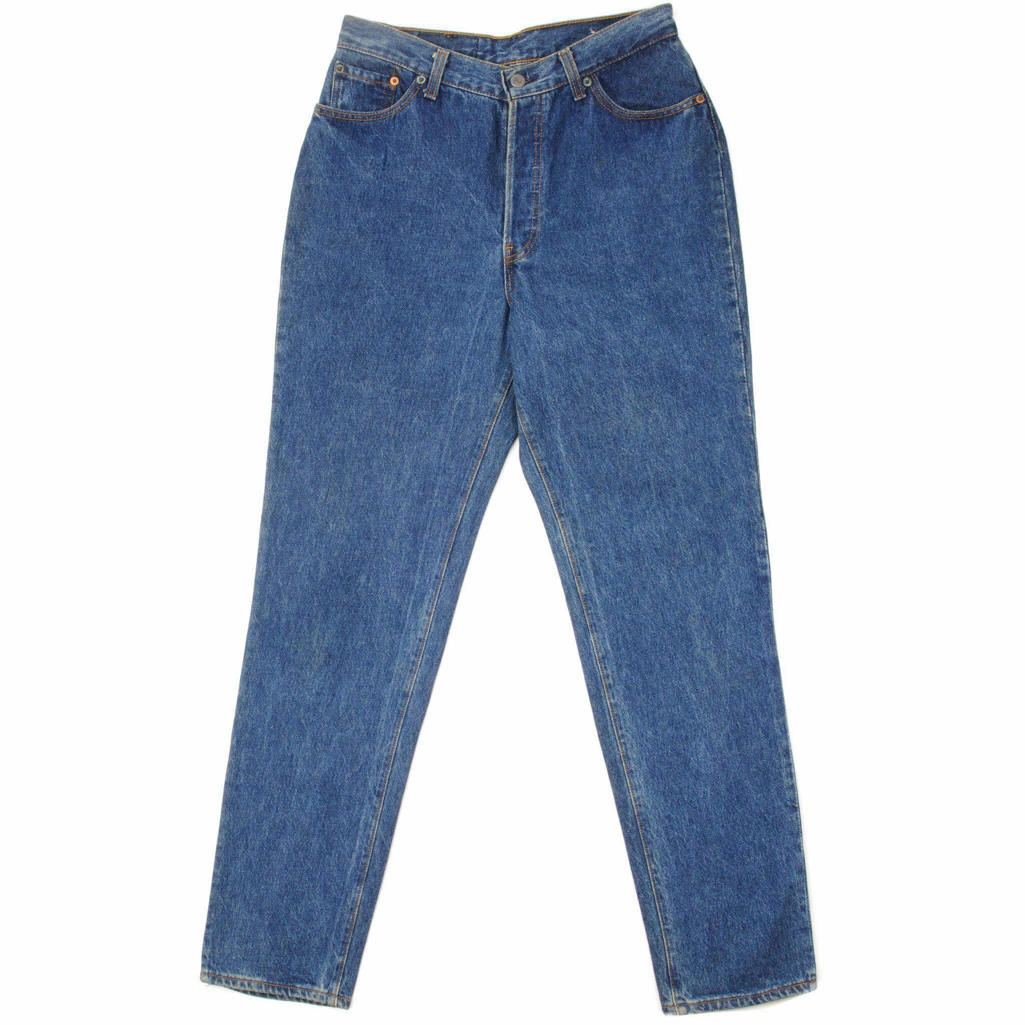 VINTAGE LEVIS 501 JEANS INDIGO 1988-1993 SIZE W30 L31 MADE IN USA Base Fit Piece