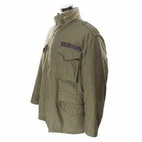 VINTAGE USAF AIR FORCE M65 FIELD JACKET 1978 PATCHED SIZE LARGE REGULAR Layer Focused Winter Shield