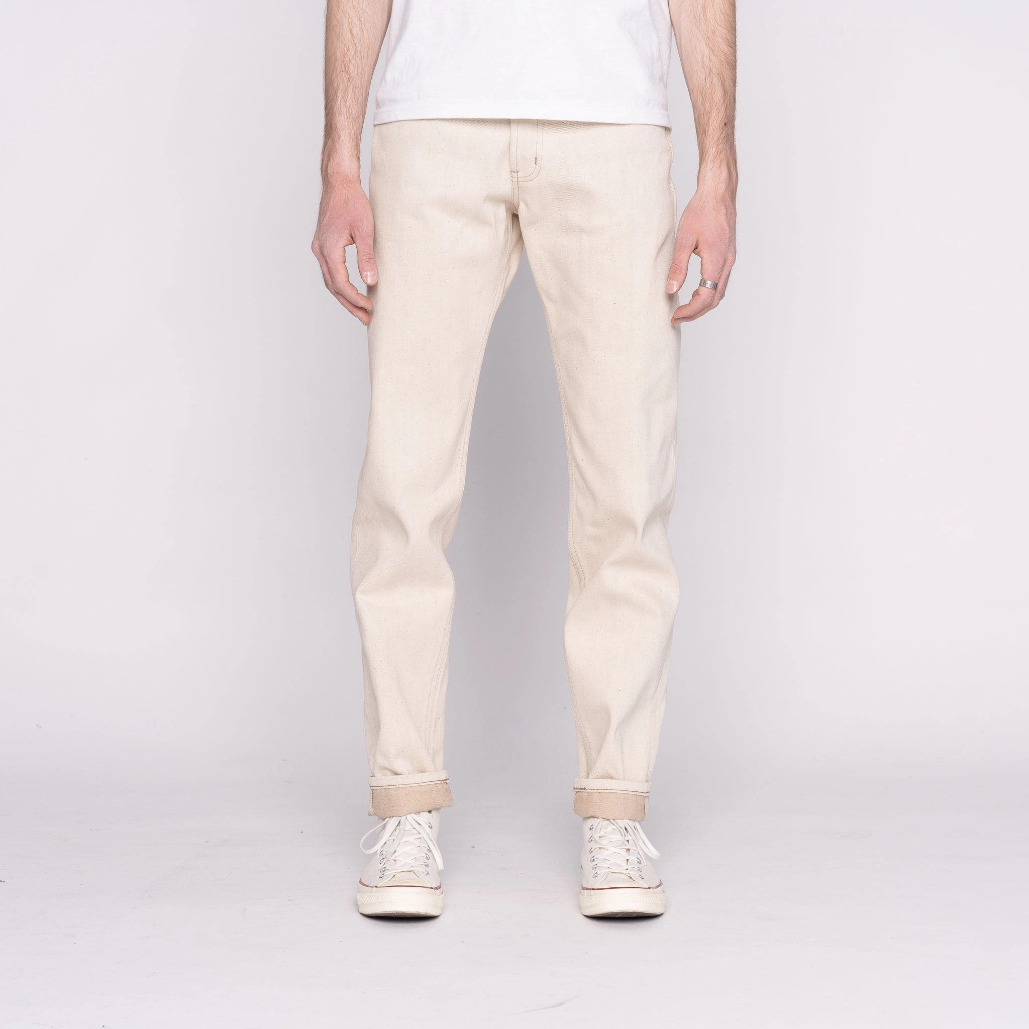 Relaxed Style Bold Simple Fashion Easy Guy - All Natural Ecru Foxfibre? Selvedge