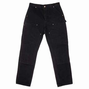 Elegant Urban Explorer Athlete Fit VINTAGE CARHARTT CARPENTER DOUBLE KNEE BLACK PANTS SIZE 34X34 MADE IN USA