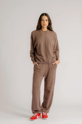QuickDryTechnology MASON SWEATPANT | SWISS BROWN