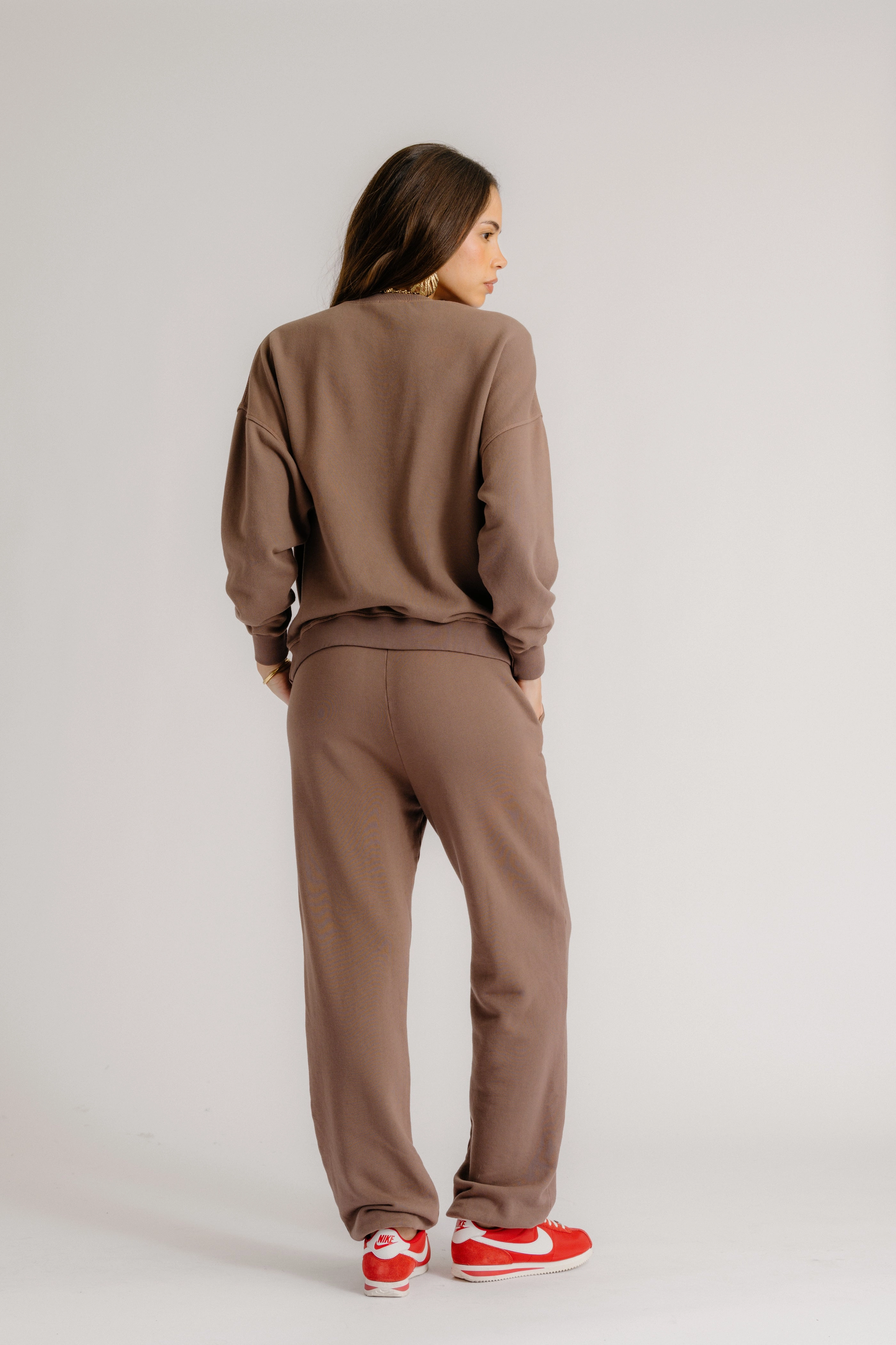 MASON SWEATPANT | SWISS BROWN Twill Weave Texture Work Ready