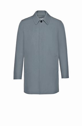 MCCORD GREY RAINCOAT WITH PRIMALOFT LINING Outdoor Layer
