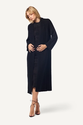 MERCEDES CASHMERE DUSTER | BLACK Chic Layering