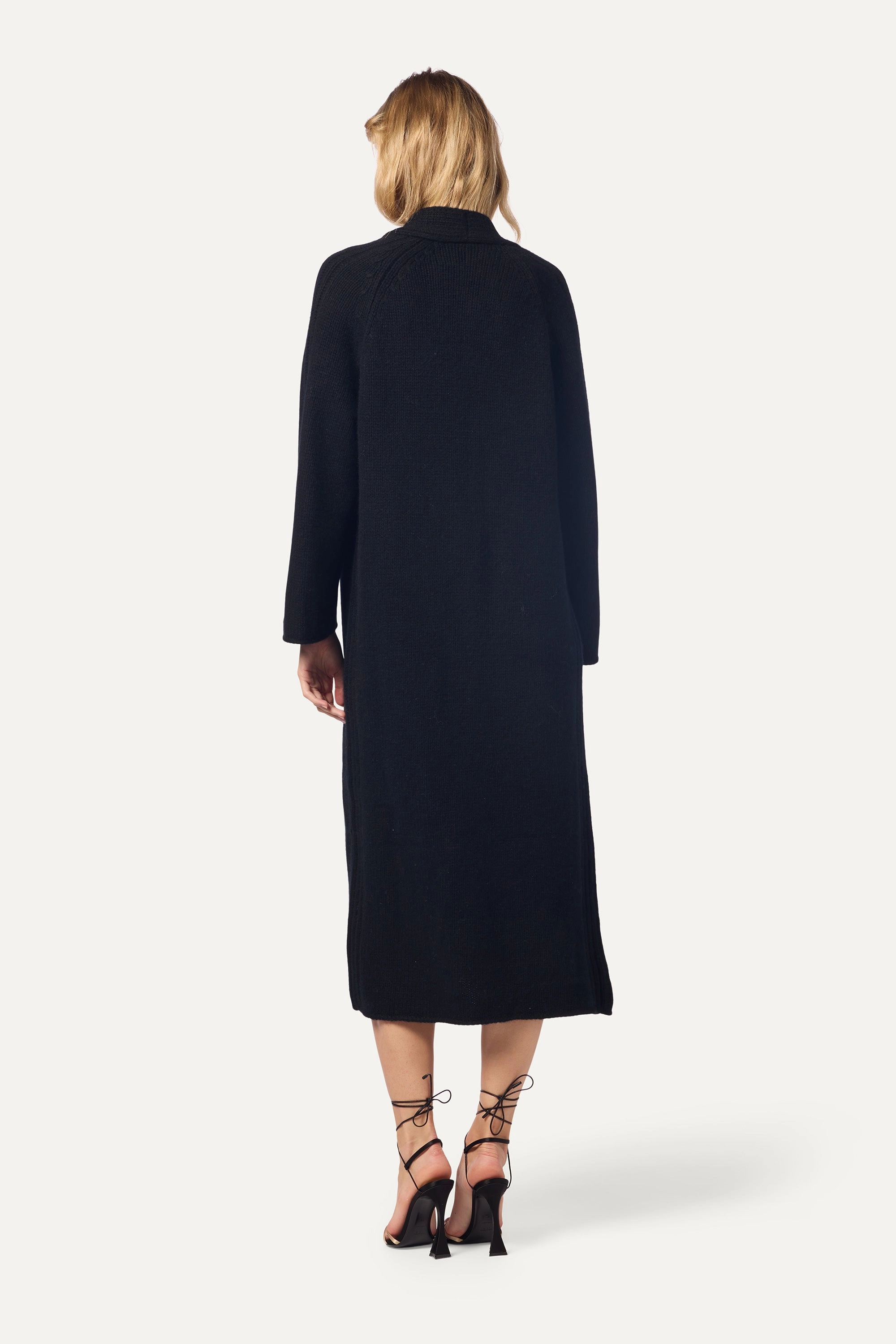 MERCEDES CASHMERE DUSTER | BLACK Comfy Appeal Lightweight Style