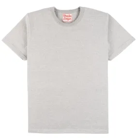 Crewneck T-shirt - Double Heavyweight - Heather Grey Bold colors OdorResistant Fabric