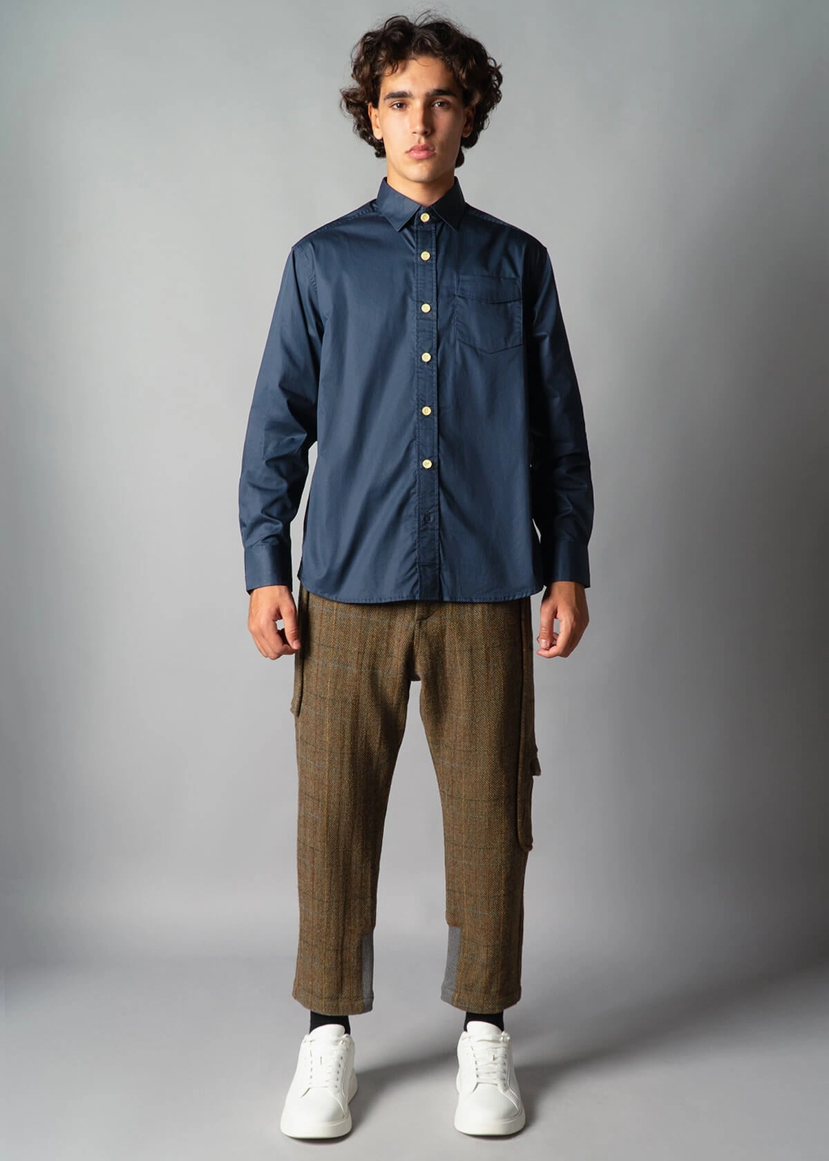 Midnight Steady Poplin Performance Ready single layer