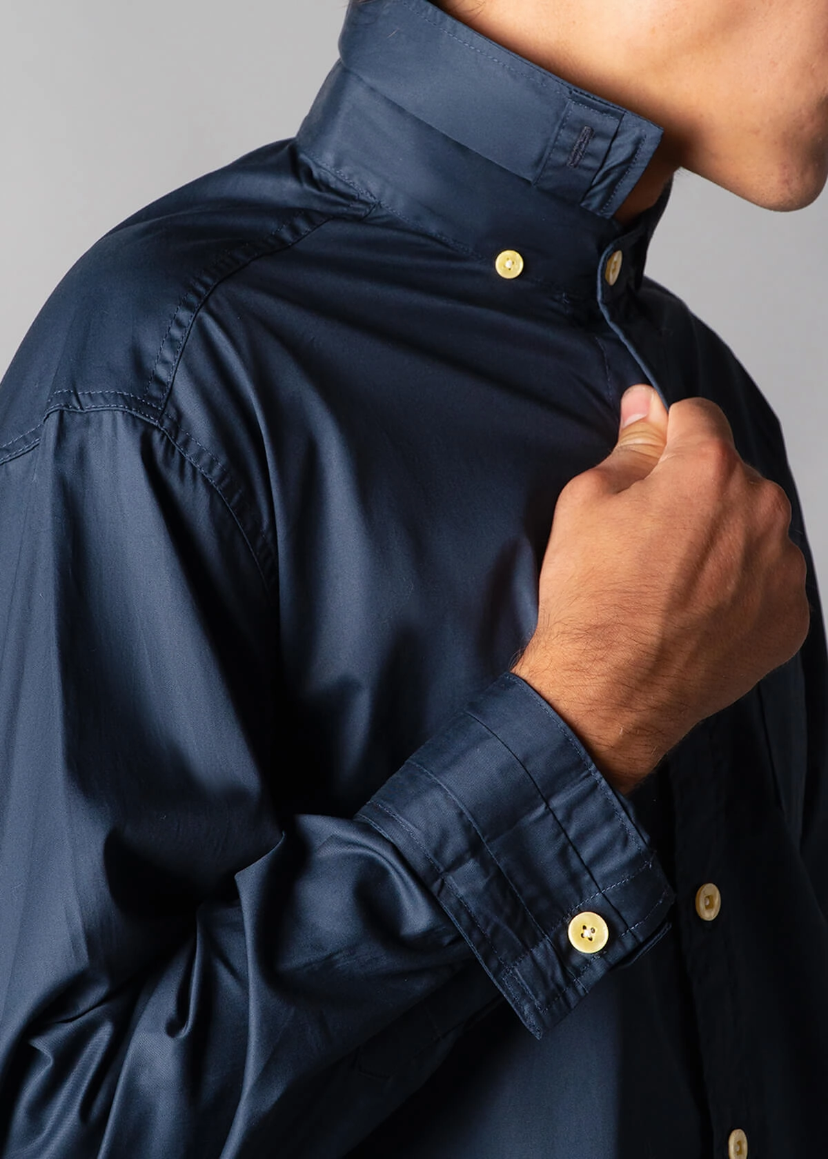 Metallic colors Midnight Steady Poplin