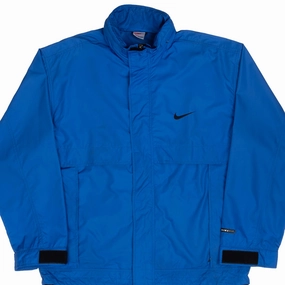 VINTAGE NIKE CLASSIC SWOOSH BLUE CLIMAFIT WINDBREAKER JACKET 1990S MEDIUM outdoor barbecue