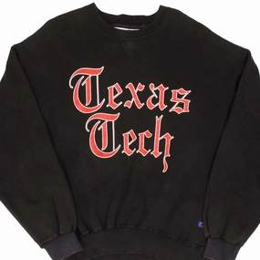 Gym Essential VINTAGE TEXAS TECH UNIVERSITY RUSSELL SWEATSHIRT SIZE XL 1990S