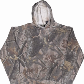 Street Minimal High-quality VINTAGE HUNTING REALTREE HARDWOODS CAMO HOODIE SWEATSHIRT LARGE