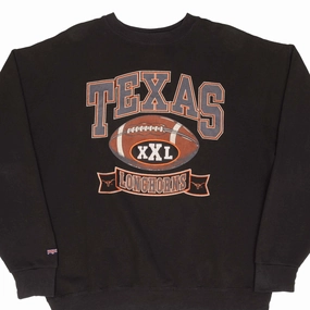Handmade VINTAGE NCAA TEXAS LONGHORNS FOOTBALL SWEATSHIRT 1990S SIZE 2XL MADE IN USA