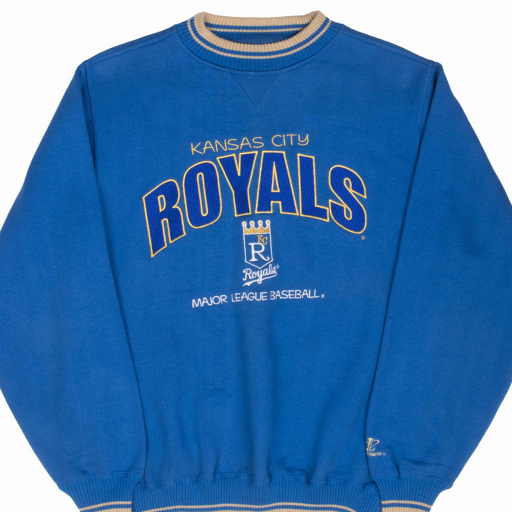 product anniversary charm VINTAG MLB KANSAS CITY ROYALS EMBROIDERED 1990S SWEATSHIRT LARGE