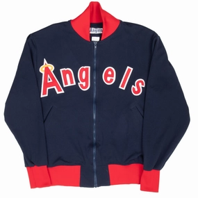 suitable for talent shows VINTAGE 1990s MLB CALIFORNIA ANGELS TRACK JACKET LARGE
