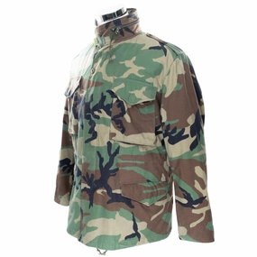 VINTAGE US ARMY M65 WOODLAND CAMO FIELD JACKET 1999 MEDIUM REGULAR Durable Design Empower