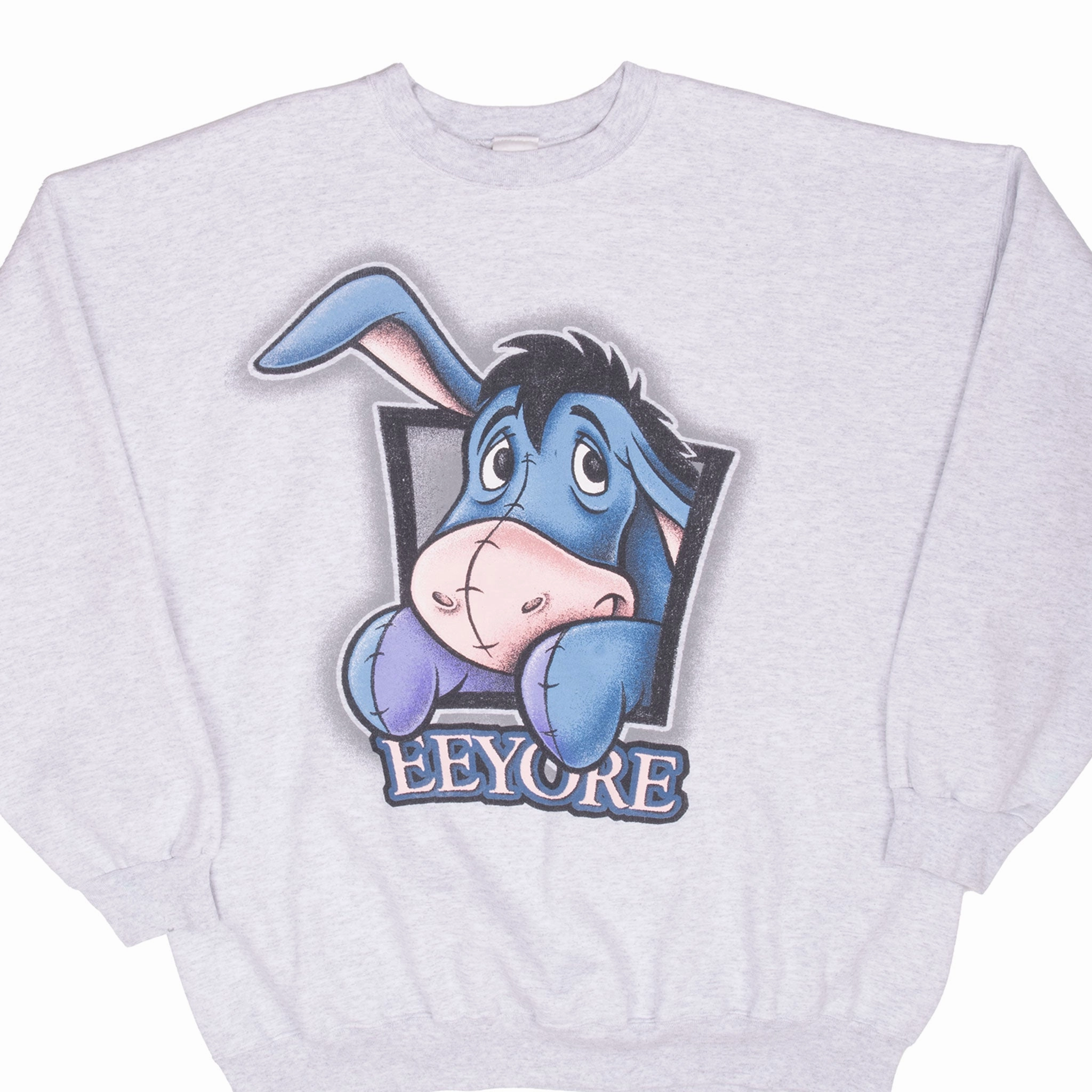 Functional Features VINTAGE DISNEY EEYORE 1990S GREY SWEATSHIRT 2XL MADE IN USA