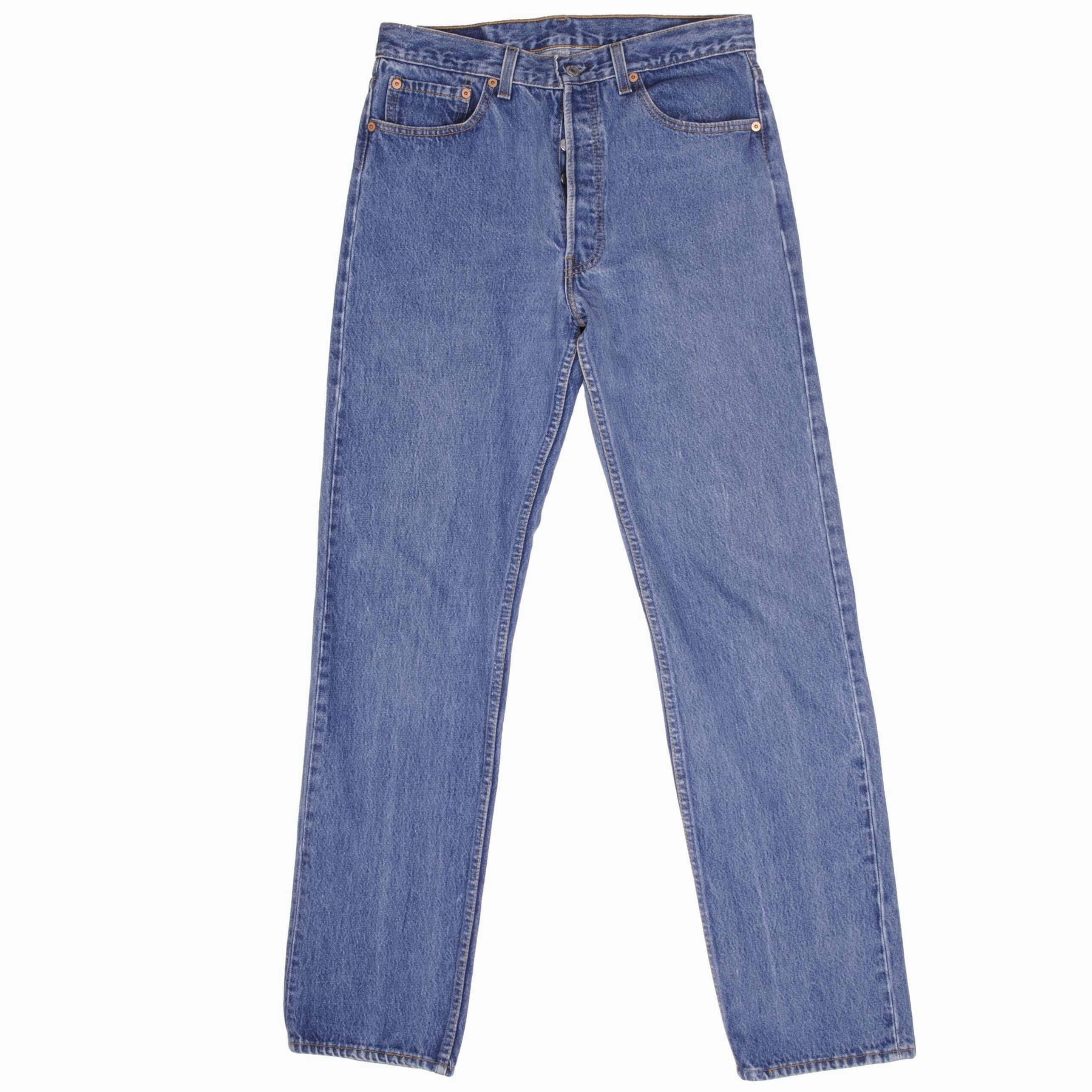 Flattering Style Basic Outfit VINTAGE LEVIS 501 JEANS INDIGO 1990S SIZE W33 L34 MADE IN USA